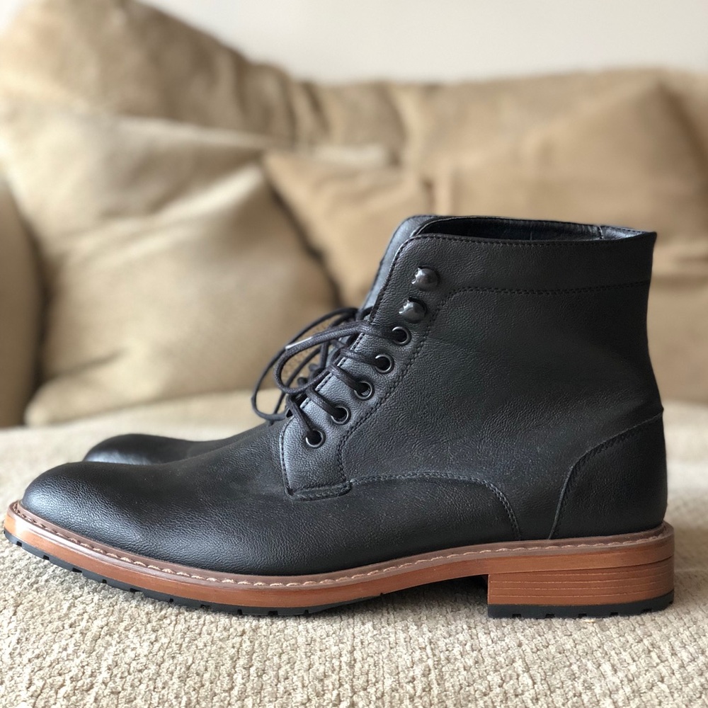 Perry Ellis Portfolio Black Boots Size 11